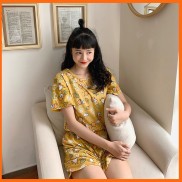 Đồ ngủ nữ [ Nhiều mẫu ] vải dệt kim mèm mịn , đồ bộ mặc nhà nữ dễ thương mùa hè
